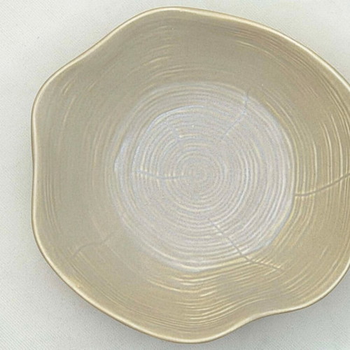 Stoneware plate Espiel Professional with wavy design, diameter 21.5 cm like new