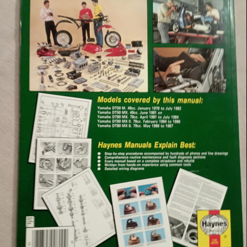 Haynes Service & Repair Manual for Yamaha DT 50 & DT 80 like new