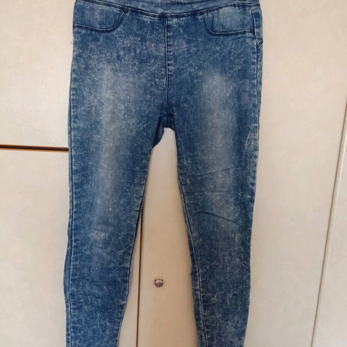 Women's denim pants size M like new, blue