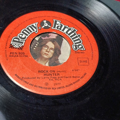 Hunter 7-inch vinyl record used, folk rock 1977