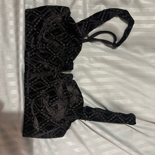 Vassia Kostara velvet top like new, size S, black