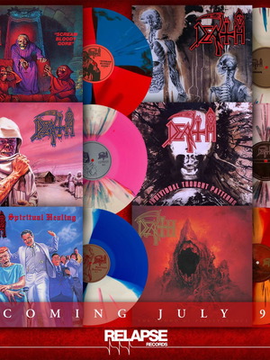 7 Death vinyl records limited splatter editions new