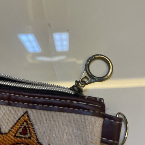 Toiletry bag like new, summer clutch with cat design