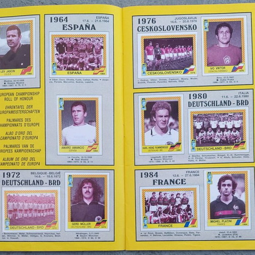 Euro 88 Panini sticker album like new