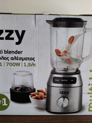 Izzy BL-633A blender with glass jar 1.5 lt 700W inox