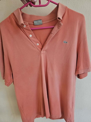 Lacoste polo shirt used, size L, orange