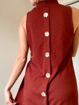 Zara dress like new, size S, midi with back buttons