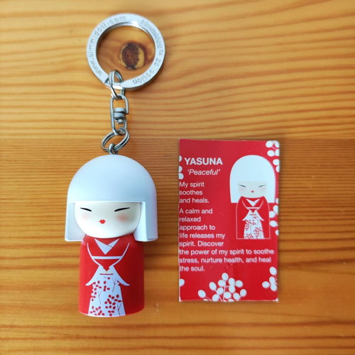 YASUNA Peaceful Kimmidoll keyring figurine, vintage