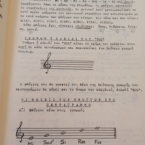 Music Education books used, classic Greek theory and exercises
