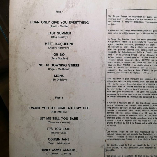 The Troggs Trogglodynamite record used, first Greek edition 1967