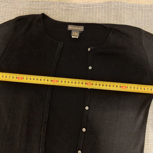 Banana Republic silk cardigan black size S like new