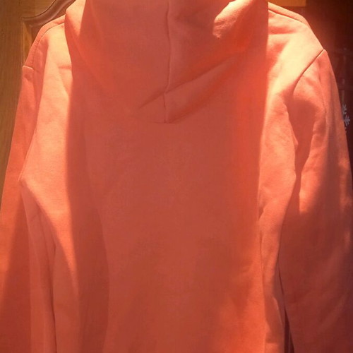 Adidas hoodie like new, size M, coral-watermelon color