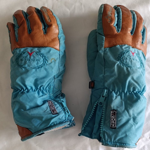 Vintage Ski Set used with Dynastar skis, Salomon boots, Terra bag, poles, gloves