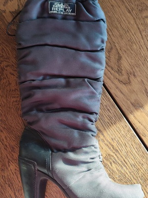 Replay boots used, grey with thick heel
