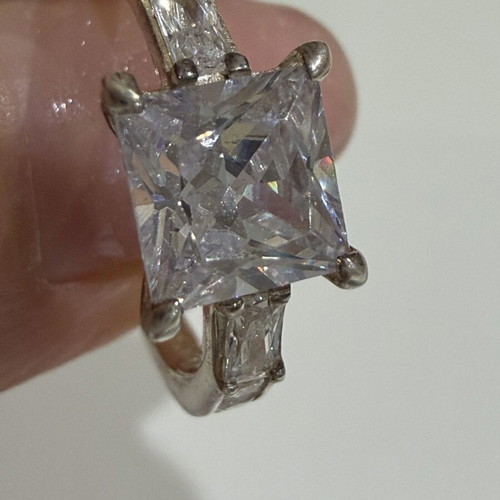 Thomas Sabo ring with white stones silver size 54 brand new