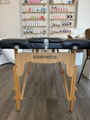 Quirumed folding wooden massage bed, 185x60 cm