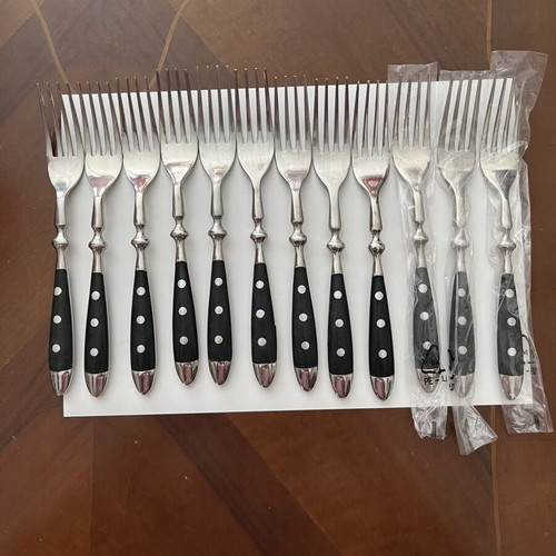Cutlery set stainless steel new, 12 knives and 12 forks