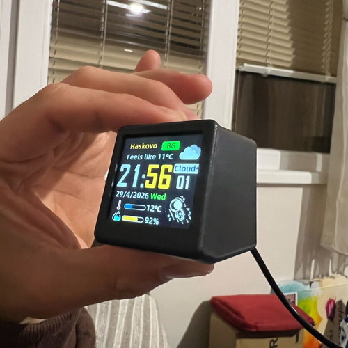 Wi-Fi smart weather clock new, multifunctional