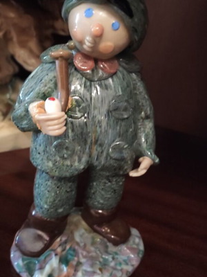 Porcelain gnome like new, handmade vintage piece