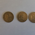 Set of 3 Swiss 5 Franc coins 1968, 1980, 1981 (Classic Swiss Shepherd)