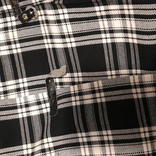 Bill Cost wrap skirt plaid, short, like new, black and white