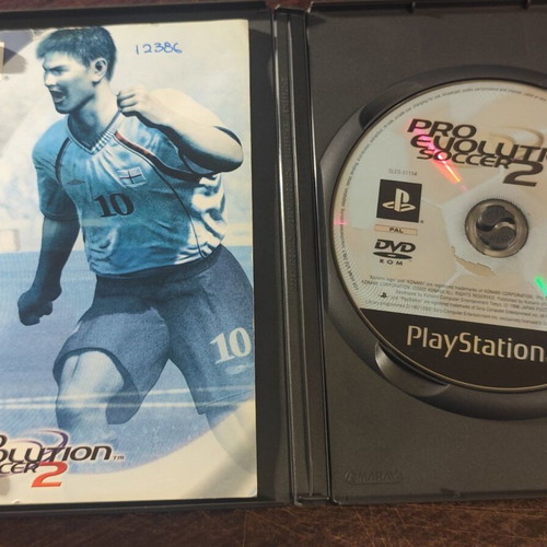 Pro Evolution Soccer 2 PS2 game used, cover and media signs of use