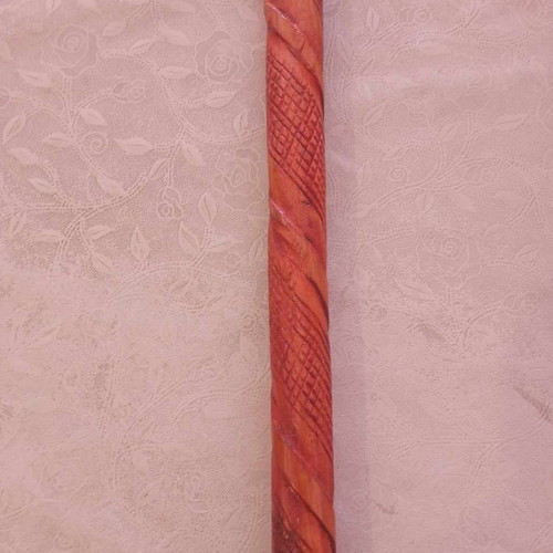 Wooden handmade walking cane used, height 90 cm