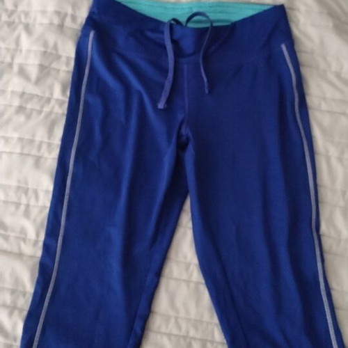 Sports Capri Leggings used, blue, size S