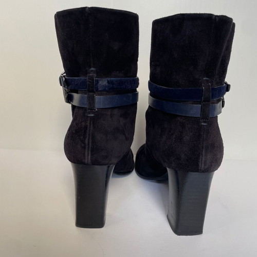 Dior suede ankle boots like new, size 40, navy