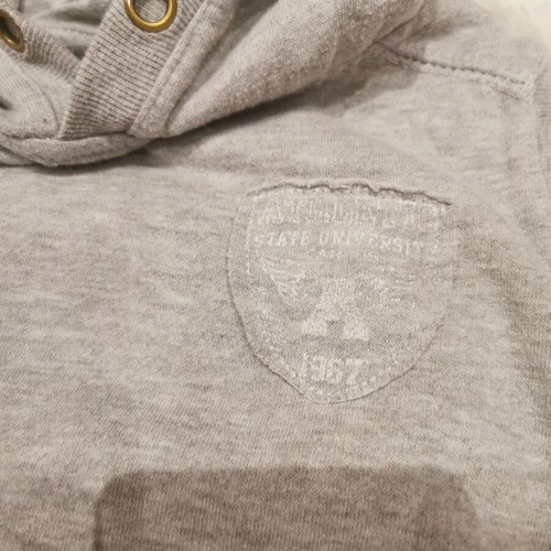 Sleeveless Hoodie size 104 cm used, grey