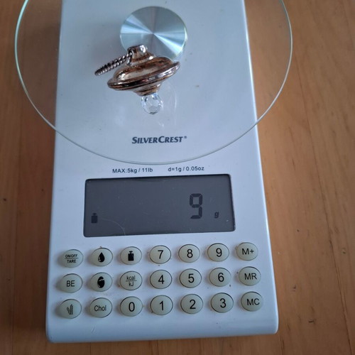Silver and crystal decorative pacifier 900R for christening like new
