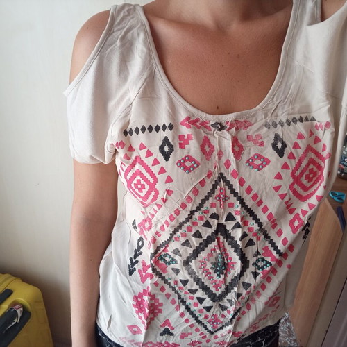 Stradivarius multicolor blouse, size M