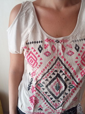 Stradivarius multicolor blouse, size M