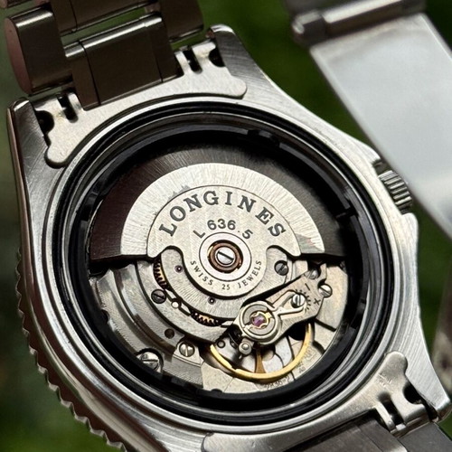Longines Admiral 5 Star automatic watch used, steel, gray