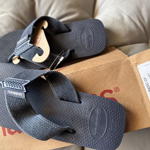 Havaianas flip flops new, navy blue size 36-37.5