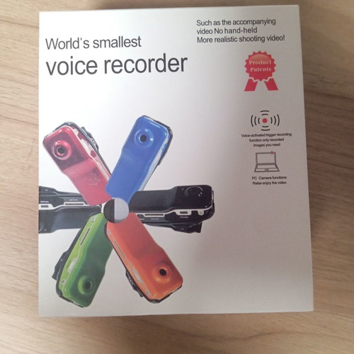 VOICE RECORDER-Mini DV world's smallest voice recorder (camcorder)