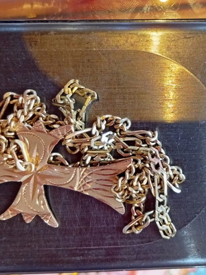 Necklace with cross 14k 23.94gr like new