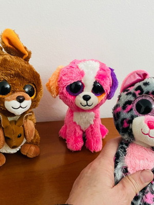 Ty Beanie set of 3 like new plush toys
