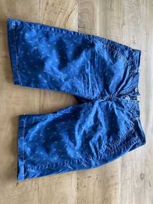 Edward Jeans men's bermuda shorts XL blue with pattern like new