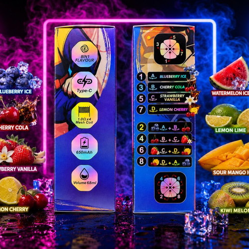 Crystal Vape 180000 Puffs Premium Edition 8-in-1 Flavors