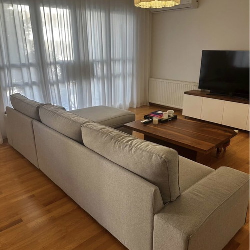 IKEA KIVIK three-seat sofa with chaise lounge like new, extra cover