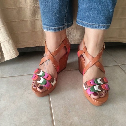 Missoni sandals size 37 like new, multicolor