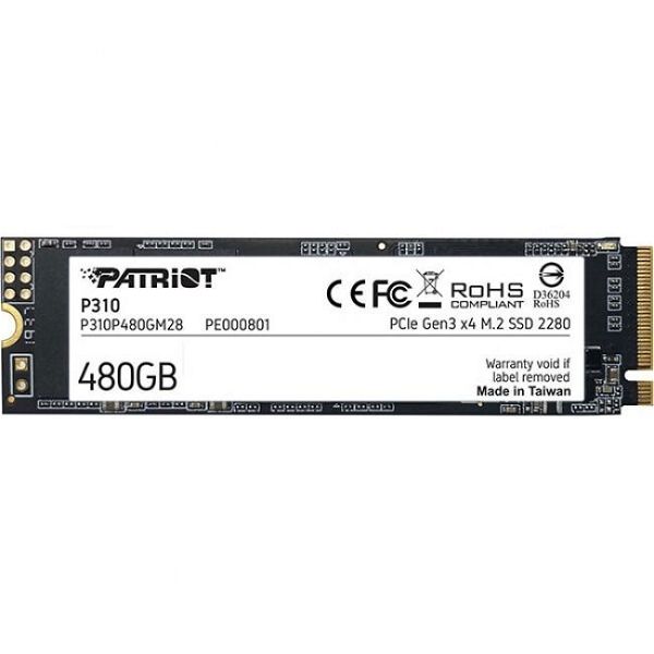  SSD PATRIOT P310P480GM28 P310 480GB NVME PCIE GEN3 X4 M.2 2280