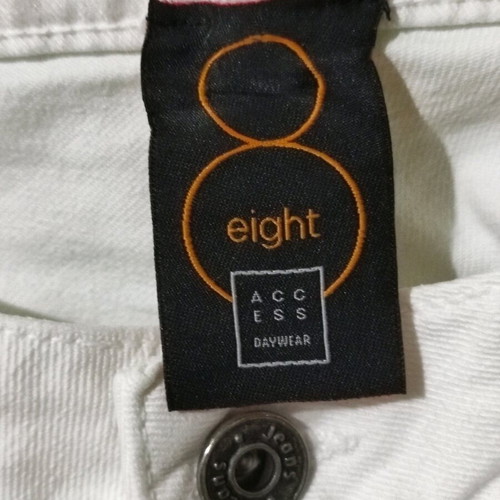 Women's cotton pants like new, white, size S