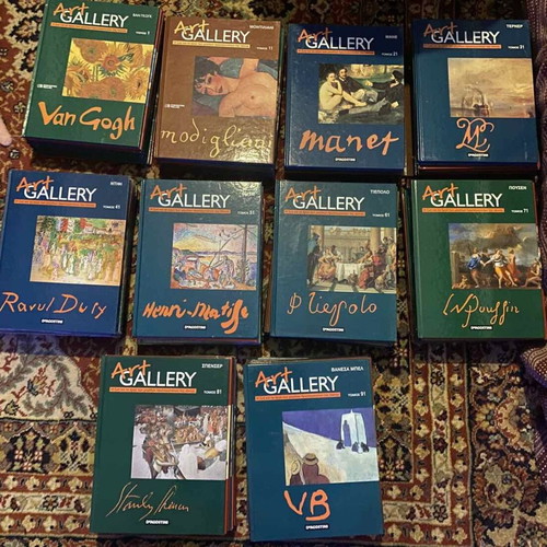 Art Gallery Deagostini 99 books like new, complete set