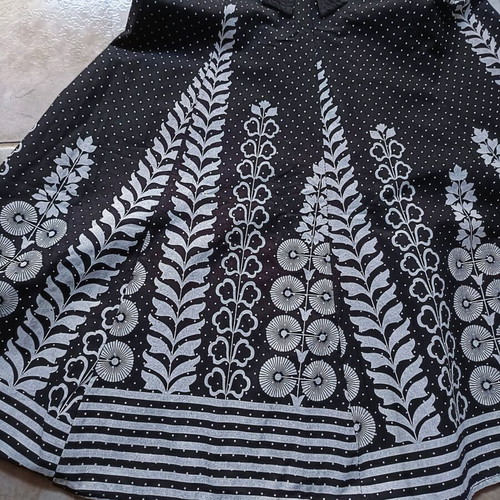 Summer dress made in Italy new, cotton, black and white