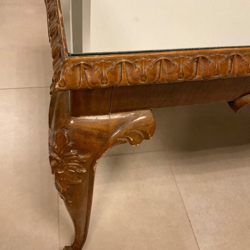 Vintage 50s coffee table with mirror surface like new