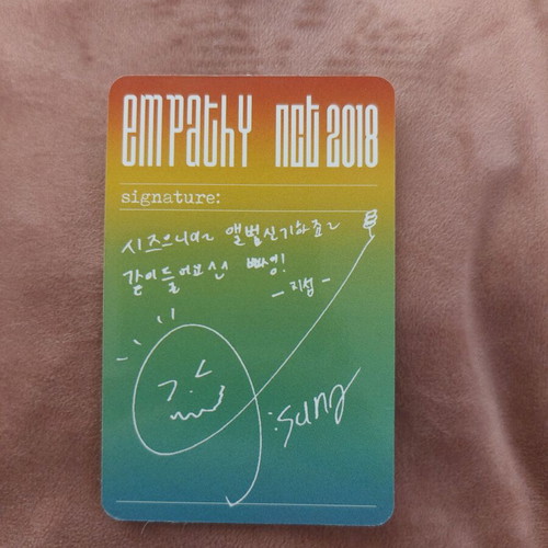 Jisung Empathy NCT2018 photocard like new