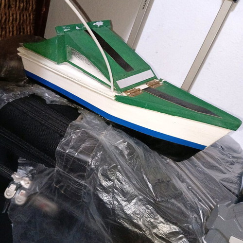 Handmade Remote Control Speedboat Wooden Construction new