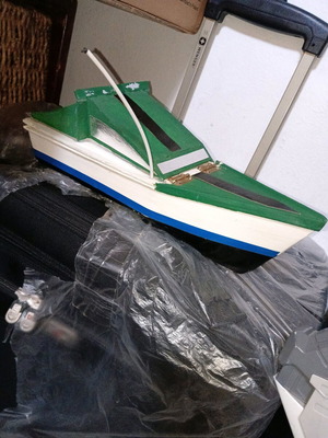 Handmade Remote Control Speedboat Wooden Construction new